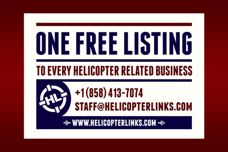 One free listing to every helicopter related business.